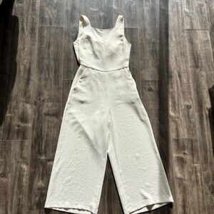 Aritzia Wilfred Ivory Sleeveless Jumpsuit